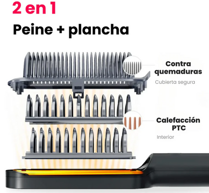 Cepillo Alisador Iónico - GlowLiss Pro