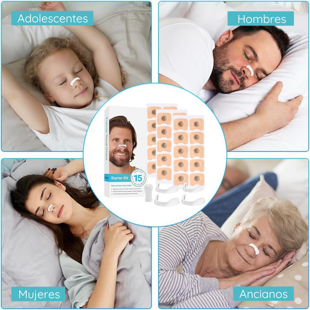 RespiraMax™ - Tiras Nasales Magnéticas + 30 Recambios