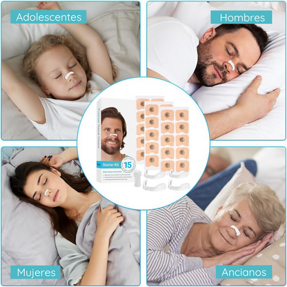 RespiraMax™ - Tiras Nasales Magnéticas + 30 Recambios